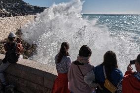 FRANCE-NICE-LARGE WAVE