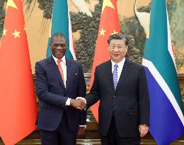 CHINA-BEIJING-XI JINPING-SOUTH AFRICA-DEPUTY PRESIDENT-MEETING (CN)