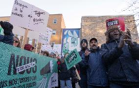 Quebec Public Sector Workers On Strike - Montreal