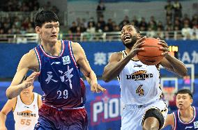 (SP)CHINA-TIANJIN-BASKETBALL-CBA LEAGUE-TIANJIN VS LIAONING (CN)