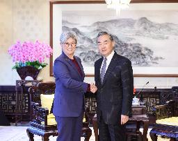 CHINA-BEIJING-WANG YI-AUSTRALIA-FM-MEETING (CN)