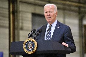 President Joe Biden Delivers Remarks On The Economy And Transportation Infrastructure