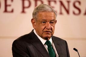 Mexico's President, Andres Manuel Lopez Obrador Briefing Conference