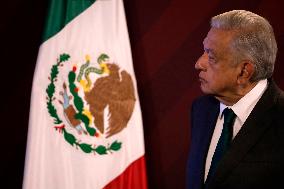 Mexico's President, Andres Manuel Lopez Obrador Briefing Conference