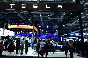 Tesla Booth at The 6th CIIE in Shanghai