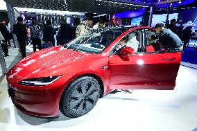 Tesla Booth at The 6th CIIE in Shanghai