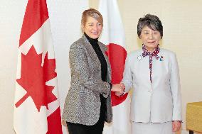 Japan, Canada foreign ministers