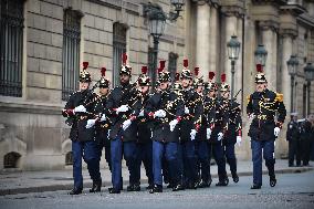 Elysee Brings Back Public Changing Of Guard - Paris