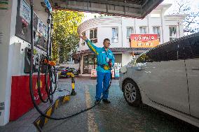 A Gas Station in Nanjing