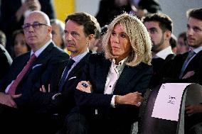 Brigitte Macron During An Event Against Cchool Harassment - Paris