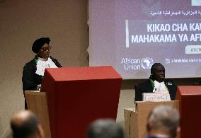 The Opening Of The Work Of The 71st Ordinary Session Of The African Court On Human And Peoples’ Rights.