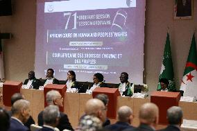 The Opening Of The Work Of The 71st Ordinary Session Of The African Court On Human And Peoples’ Rights.