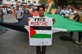 Pro Palestine Rally In Kolkata