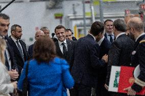 President Macron Unveils La Poste's New Marianne - Boulazac