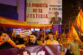 Protest At The Headquarters Of The PSC (PSOE) In Barcelona.