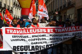 Protest Against New Immigration Bill - Paris