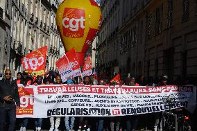 Protest Against New Immigration Bill - Paris