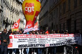 Protest Against New Immigration Bill - Paris