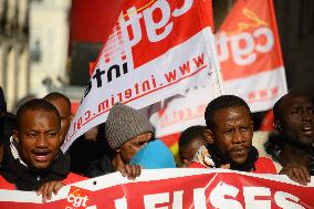 Protest Against New Immigration Bill - Paris