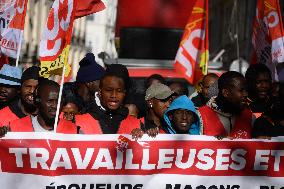 Protest Against New Immigration Bill - Paris