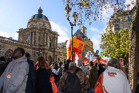 Protest Against New Immigration Bill - Paris