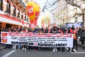 Protest Against New Immigration Bill - Paris