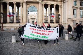 Pro-Palestinian Protest In Front Of French Assembly - Paris