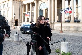 Pro-Palestinian Protest In Front Of French Assembly - Paris