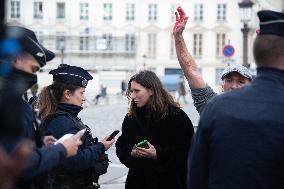 Pro-Palestinian Protest In Front Of French Assembly - Paris