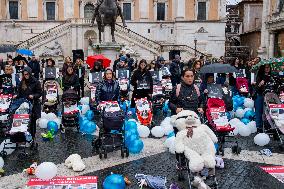 Flash Mob For Hamas Hostages In The Capitol - Rome