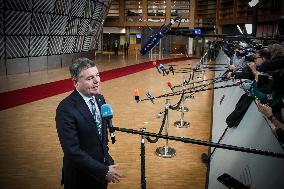 Paschal Donohoe President Of The EUROGROUP At The European Council Summit