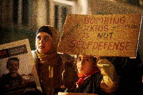 Vigil Held In Toulouse For Gazans And Palestine