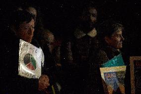 Vigil Held In Toulouse For Gazans And Palestine