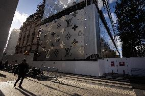 Facade Of The New Louis Vuitton Building In Paris