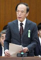 BOJ head at parliament session