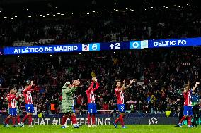 Atletico Madrid v Celtic FC: Group E - UEFA Champions League 2023/24