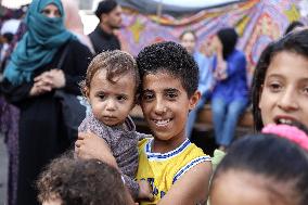 (FOCUS) MIDEAST-GAZA-PALESTINIAN-ISRAELI CONFLICT-CHILDREN
