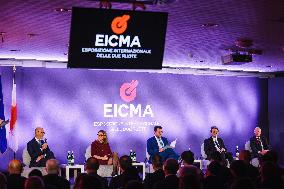 The Inauguration Of The EICMA Milan Motorcycle Show At Rho Fieramilano In Milan