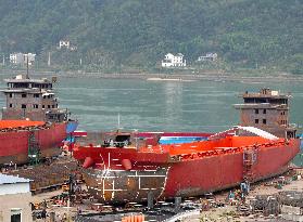 Three Gorges Letianxi Shipbuilding Base in Yichang