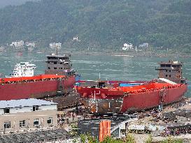 Three Gorges Letianxi Shipbuilding Base in Yichang