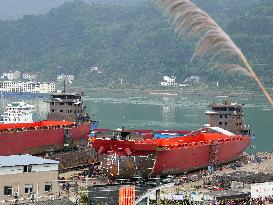 Three Gorges Letianxi Shipbuilding Base in Yichang