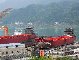 Three Gorges Letianxi Shipbuilding Base in Yichang