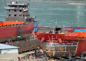 Three Gorges Letianxi Shipbuilding Base in Yichang