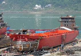 Three Gorges Letianxi Shipbuilding Base in Yichang