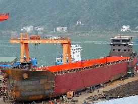 Three Gorges Letianxi Shipbuilding Base in Yichang