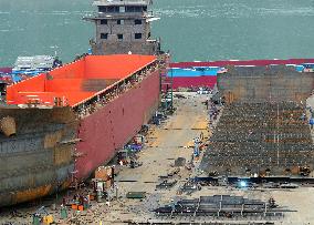 Three Gorges Letianxi Shipbuilding Base in Yichang