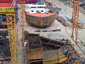 Three Gorges Letianxi Shipbuilding Base in Yichang