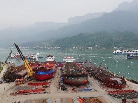 Three Gorges Letianxi Shipbuilding Base in Yichang