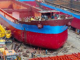 Three Gorges Letianxi Shipbuilding Base in Yichang