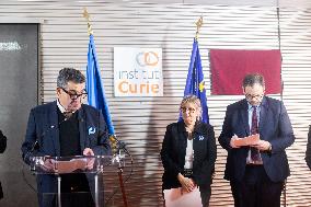 Inauguration Of The New Institut Curie Hospital - Saint-Cloud